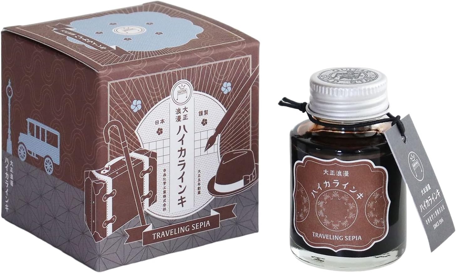 Teranishi Science Industry TRH-40ML-T75 Guitar Taisho Roman, High Color Ink, Orchestra Tangerine