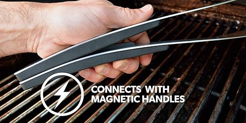 Miniatura 3 de Proud Grill Connect it - Juego de herramientas magnéticas para barbacoa, 2 herramientas para barbacoa, 4 usos, elegante diseño de acero inoxidable,