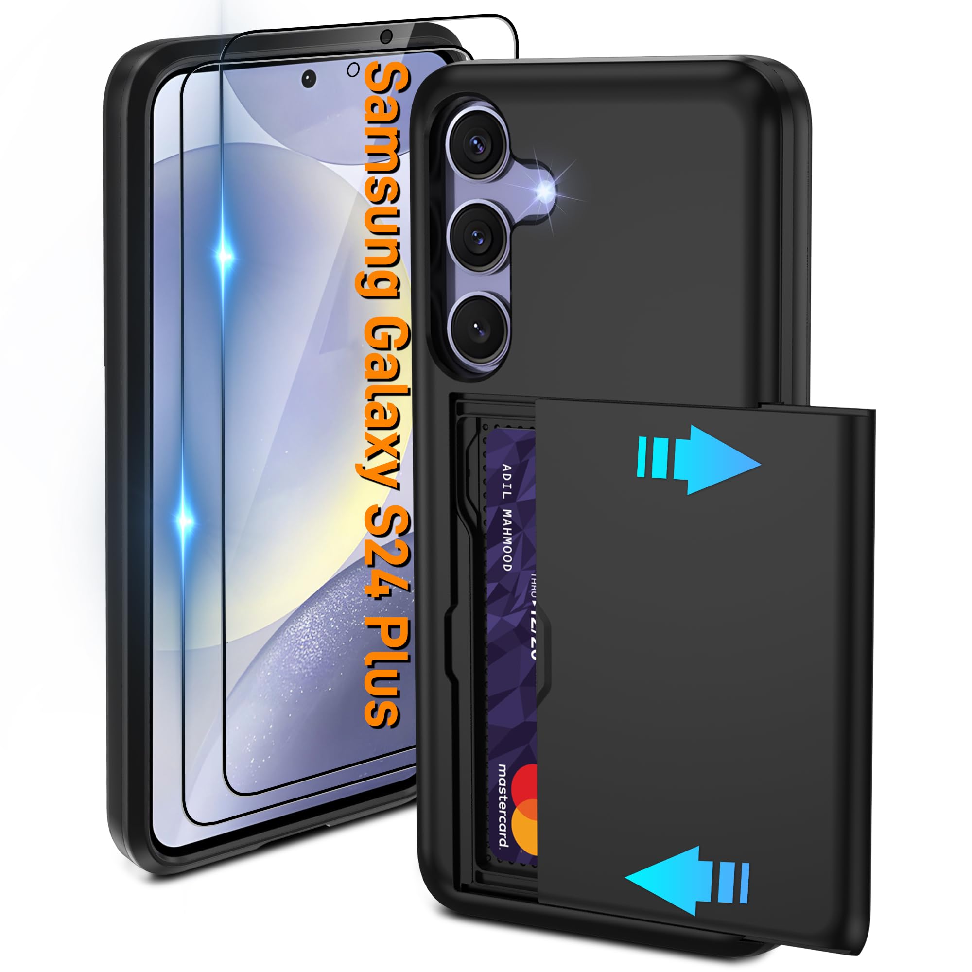 Coque antidérapante Samsung S24 Plus Pilaru noire pour éviter les chutes et bris d'écran - 8