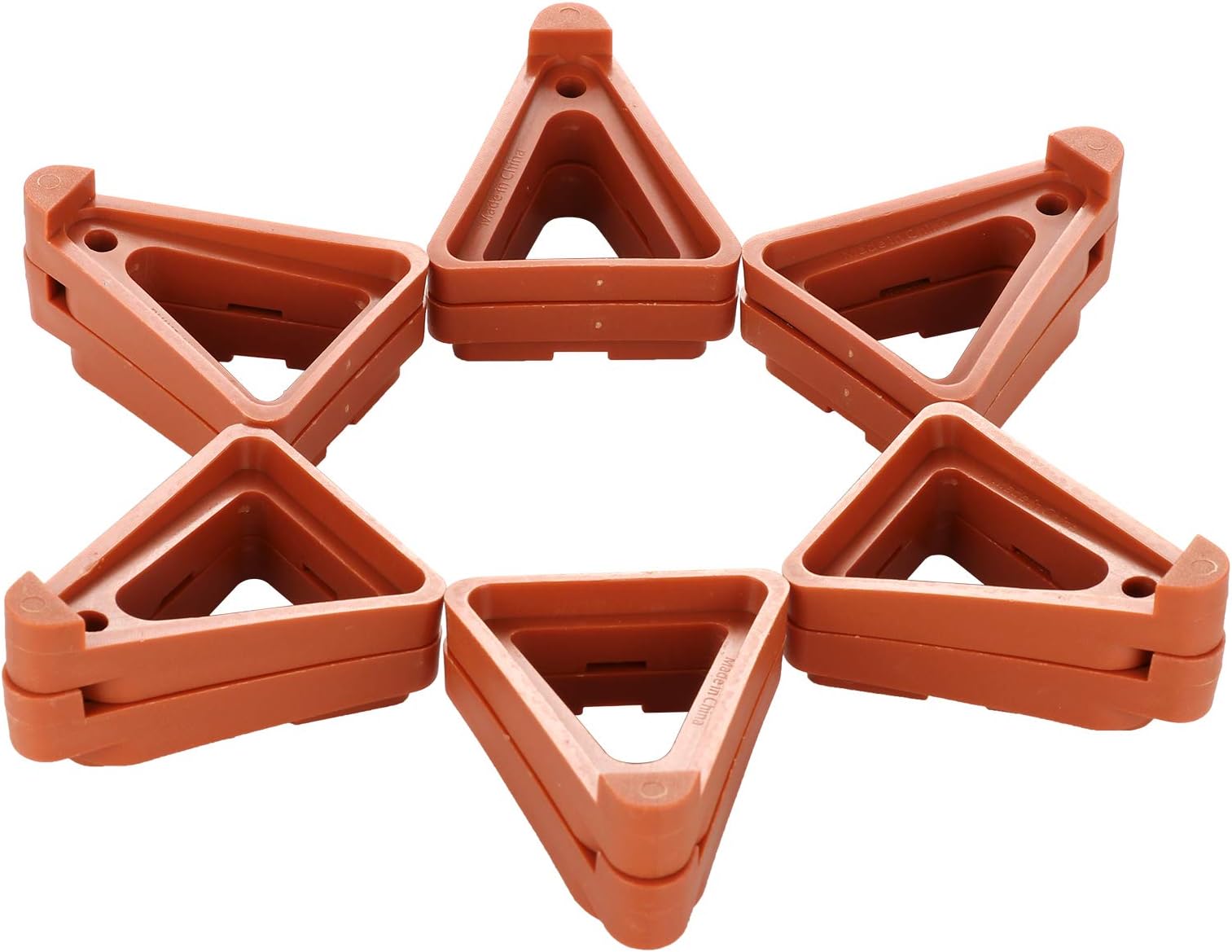 Nuxn 48 Pcs Plants Pot Feet Triangle Flower Pot Rack Holder