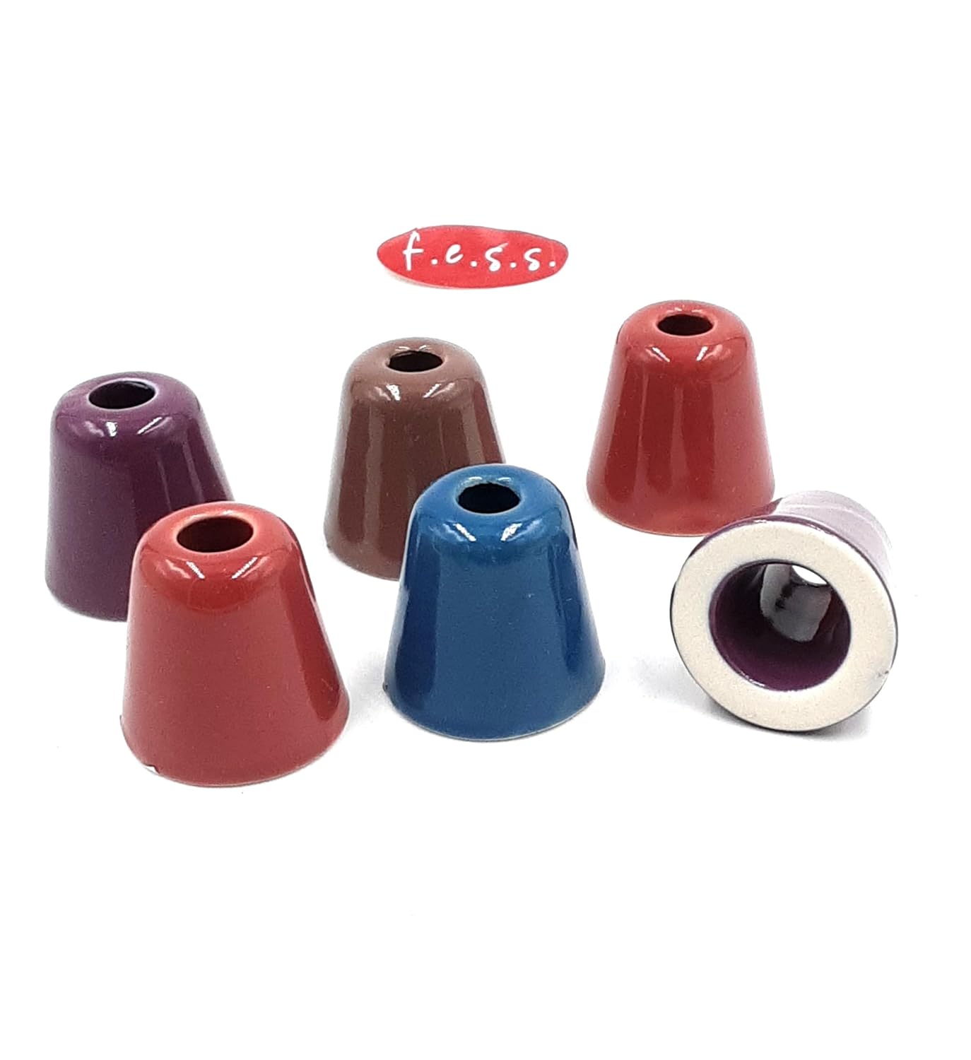 EarthTone Ceramic Cigarette Snuffers Set of 6 Assorted