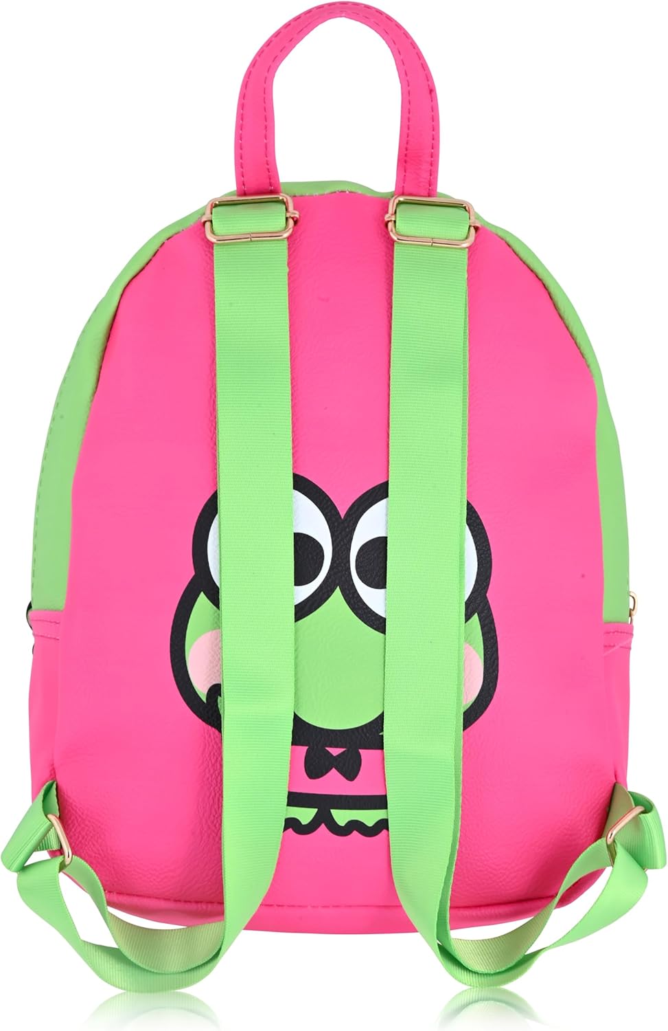Fast Forward Sanrio Hello Kitty and Friends Keroppi Backpack for Women, Men, Unisex | Cute PU Leather 10" Mini Backpack Purse | Keroppi Bag & Accessories