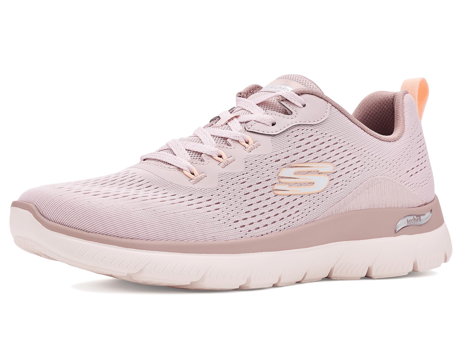 Skechers Women's Arch FIT Summits Daily Flow Trainers, Pink, 6.5 UK