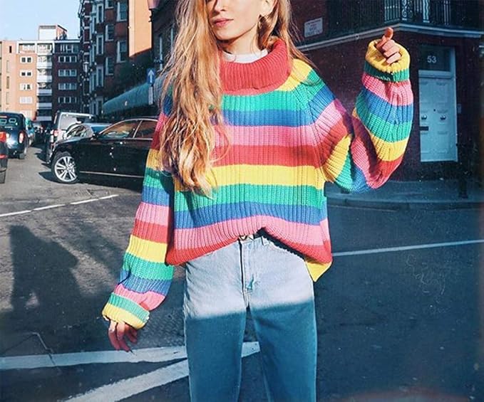Knitted Sweater Jumper Shirt 