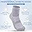 Bulinlulu Diabetic Socks for Women Men,6 Pairs Non Binding Diabetic Ankle Wide Socks with Seamless Toe 6-9 9-11 13-15(Extra Large,W+G+B-6 Pairs)