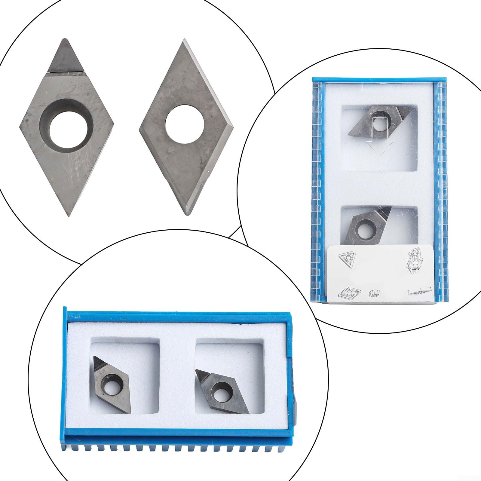 DCGT11T304 PCD Inserti per alluminio, rame e fibre sintetiche