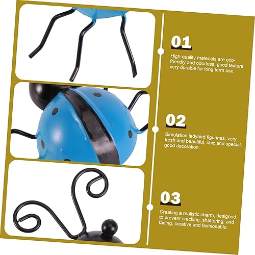 Miniatura 2 de 3 piezas de mariquita artificial, mariquita simulada, mariquita, jardín, mariquita, mariquita, pared, mariquita, al aire libre, arte de pared de