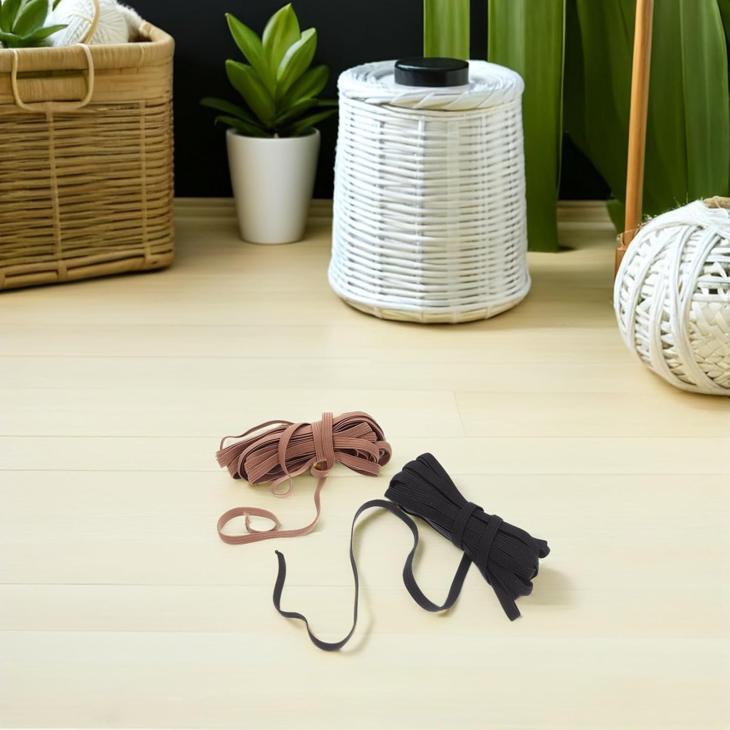 LIFKOME 12pcs Colorful Elastic Straps High Elastic Bands for DIY Crafts Sewing Projects and Hair Accessories Random Colors Thickness and Stretchy