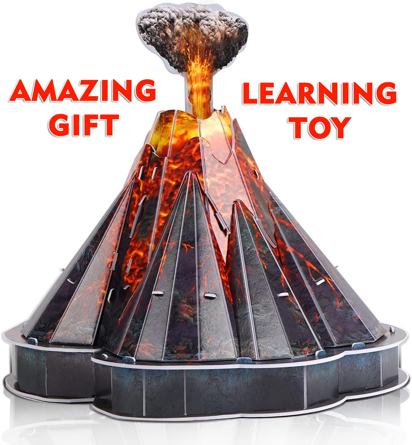 Volcanic  3ED 英語 Buy Kit4Curious 3D Volcano DIY Openable Science Model for Kids