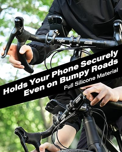 Miniatura 2 de A2C Soporte de teléfono para bicicleta, soporte de teléfono de rotación de 360 para bicicleta, soporte de teléfono para manillar de bicicleta de