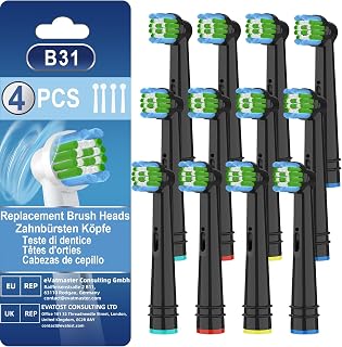 Replacement Toothbrush Heads Compatible with Oral B Braun, Pack of 12 Electric Toothbrush Replacement Heads Compatible with Oral b 7000,Oral B Pro 1000, 9600, 500, 3000, 8000