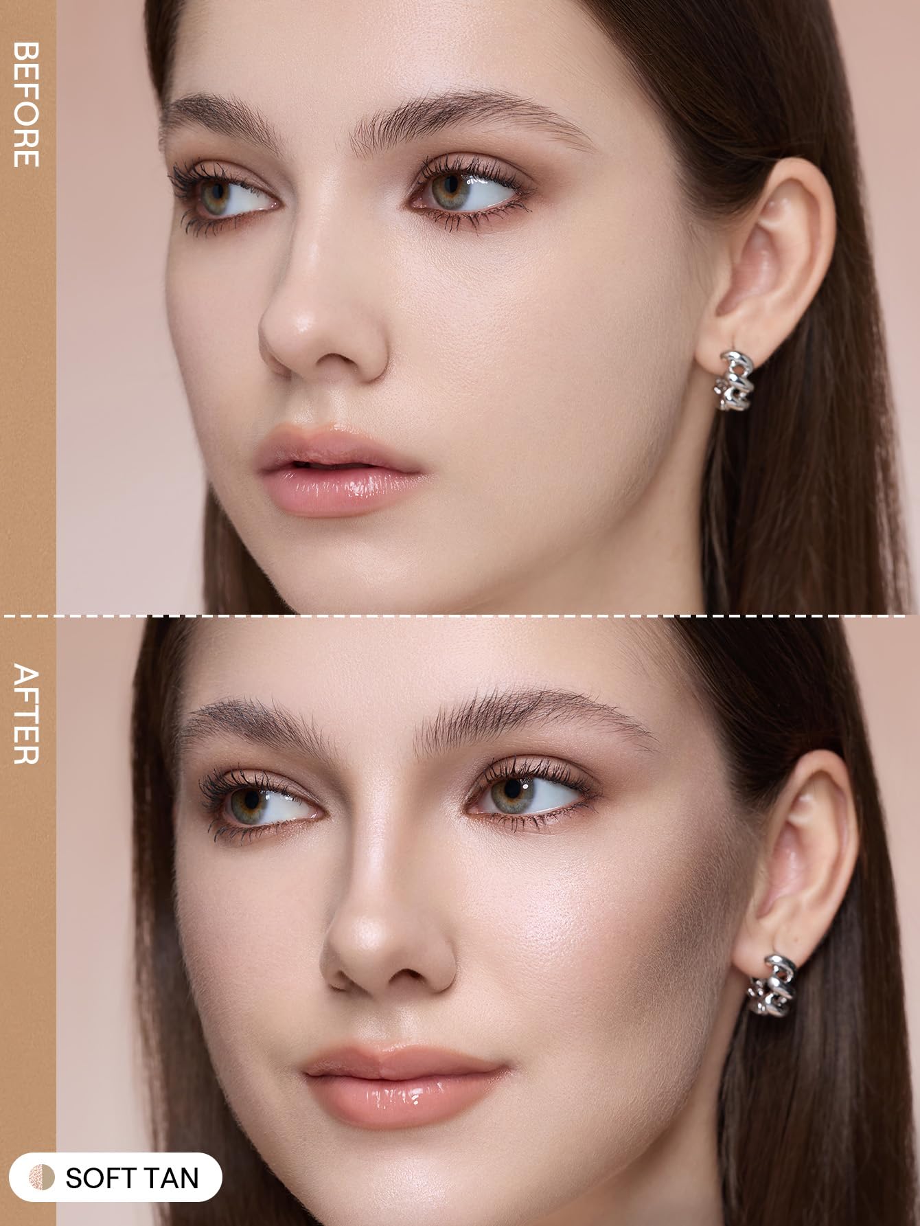 SHEGLAM 2-in-1 Contour & Highlight Stick Cream Waterproof Contour Stick-Soft Tan - Image 3