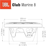JBL Marine CLUB82 8 in / 20 cm 2-Way Coaxial Boat Speakers - 13