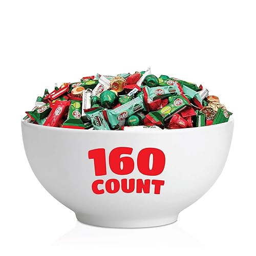 Miniatura 4 de Surtido de dulces de Navidad  Delicias mezcladas de chocolate populares, envueltas individualmente, paquete a granel de 3 libras (alrededor de 160