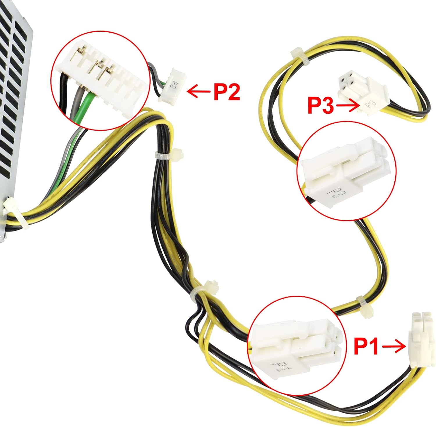 LXun Upgraded L08261-004 180W PCH023 Power Supply Compatible with HP ProDesk G5 Pavilion 590-p0XXX 590-P0097CB PCG003 HK280-85PP L70042-004 L08261-006 901763-001 Entl18 SFF Power Supply