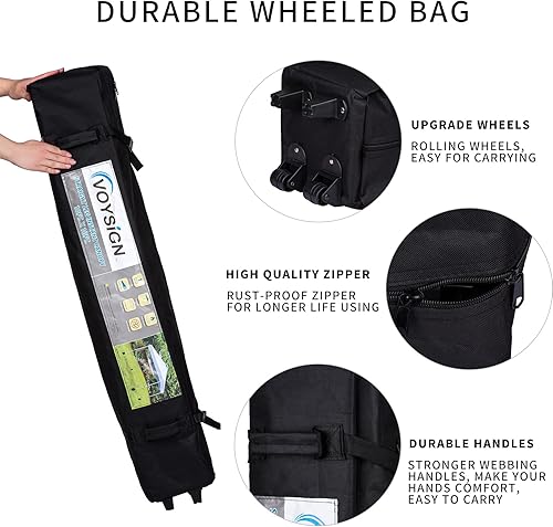 Miniatura 4 de VOYSIGN Tienda de campaña desplegable de 10 x 10 pulgadas, refugio solar instantáneo al aire libre, color azul, incluye 1 bolsa de almacenamiento