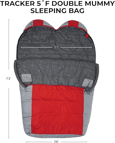 Miniatura 2 de TETON Sports Saco de dormir de 20 grados y 5 grados, ligero, cálido saco de dormir de momia, camping, mochilero, senderismo
