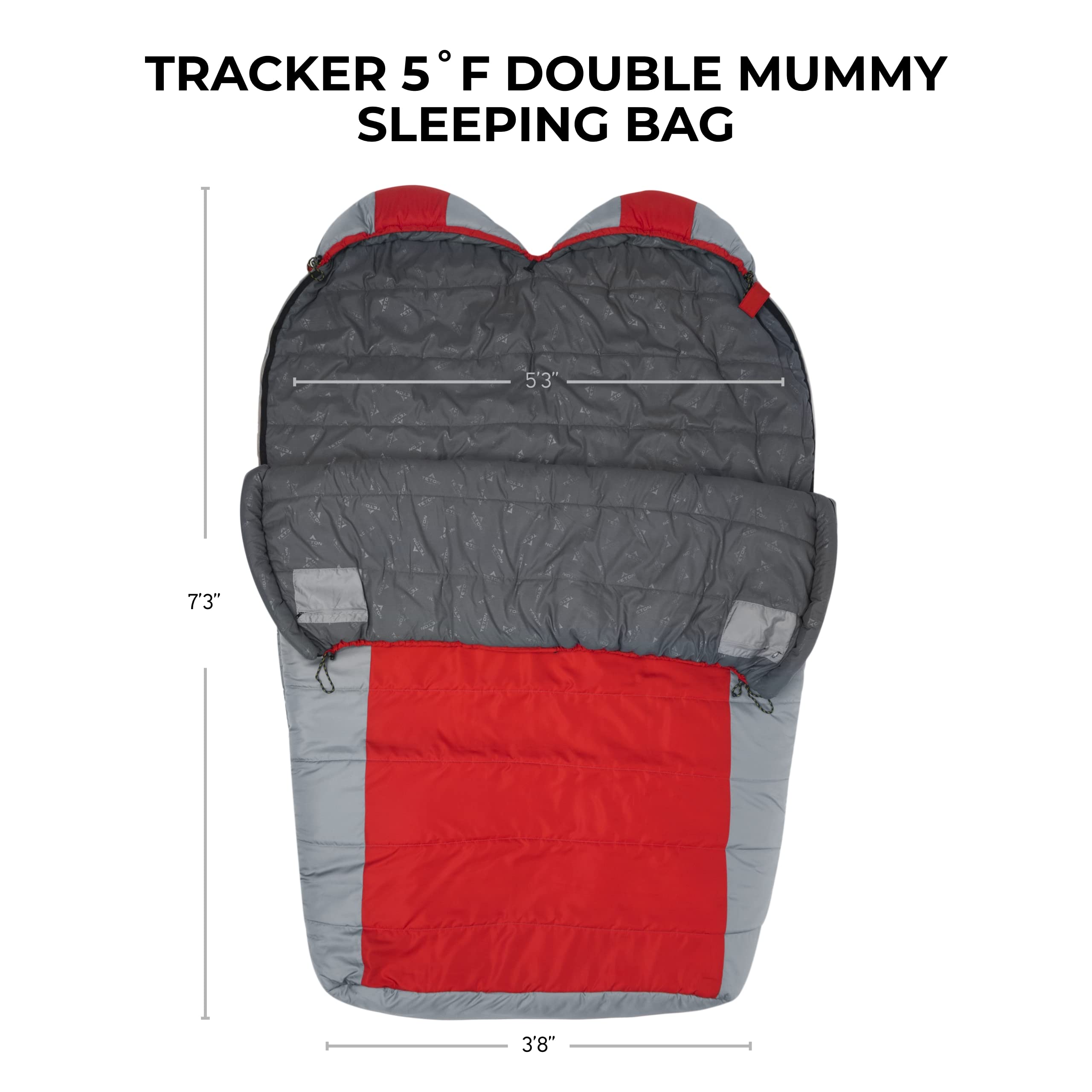 Amazon.com: Teton Tracker, 5 Degree Sleeping Bag; Lightweight