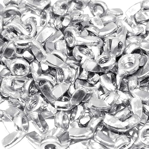 Miniatura 3 de Hooshing 100 piezas de tuerca de ala de 14 "-20 piezas de fijación de acero inoxidable 304 tuercas de mariposa