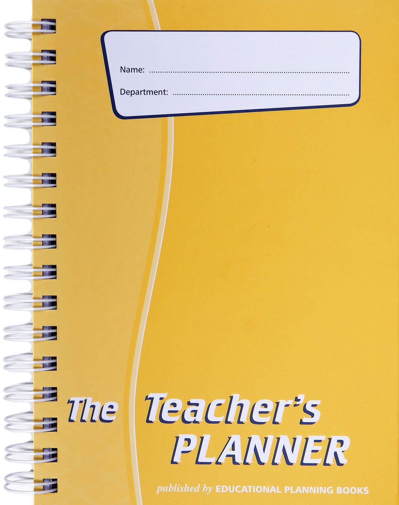 Educational Planning Books - The Teachers Planner Wirobound 2025-26 | A5 Teacher Planner & Academic Diary, Page-a-Day Teacher Notebook in 10 Periods per Day - Yellow (TP11-Y)