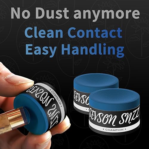 Miniatura 4 de Pool Cue Chalk - Billiard Chalk Round Circle Cube Pool Stick Premium Hand Chalk Table Accessories for Billiards Snooker Tournament Clubs Bars Home