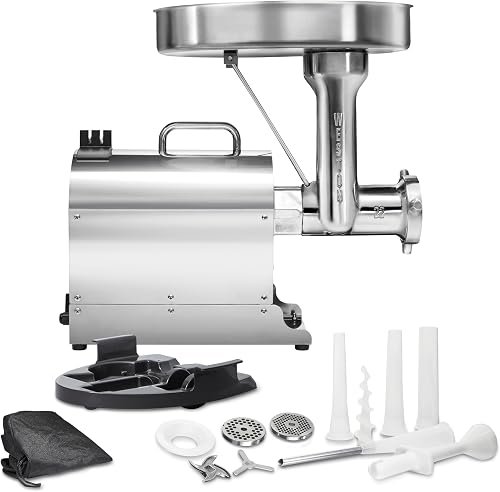 Weston 10-2201-W meat grinder, Stainless Steel