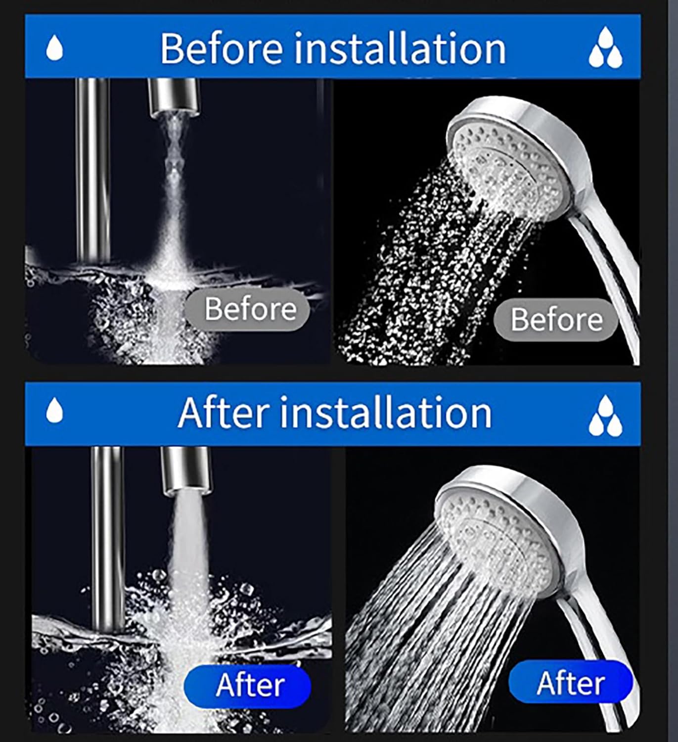 24V 100W Water Pressure Booster Pump, Automatic Intelligent Sensing Shower Pump, 25L Per Minute, Water Pressure Booster Pump for Home (100‑240V US Plug)