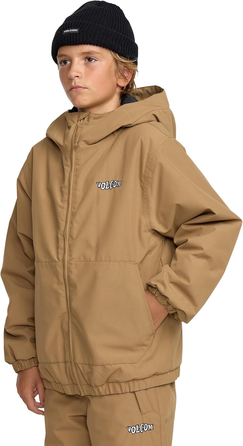 Volcom Kid's Chaos FZ Jacket – 10K Waterproof Youth Snow Jacket with Grow-Tech & Zip Tech®
