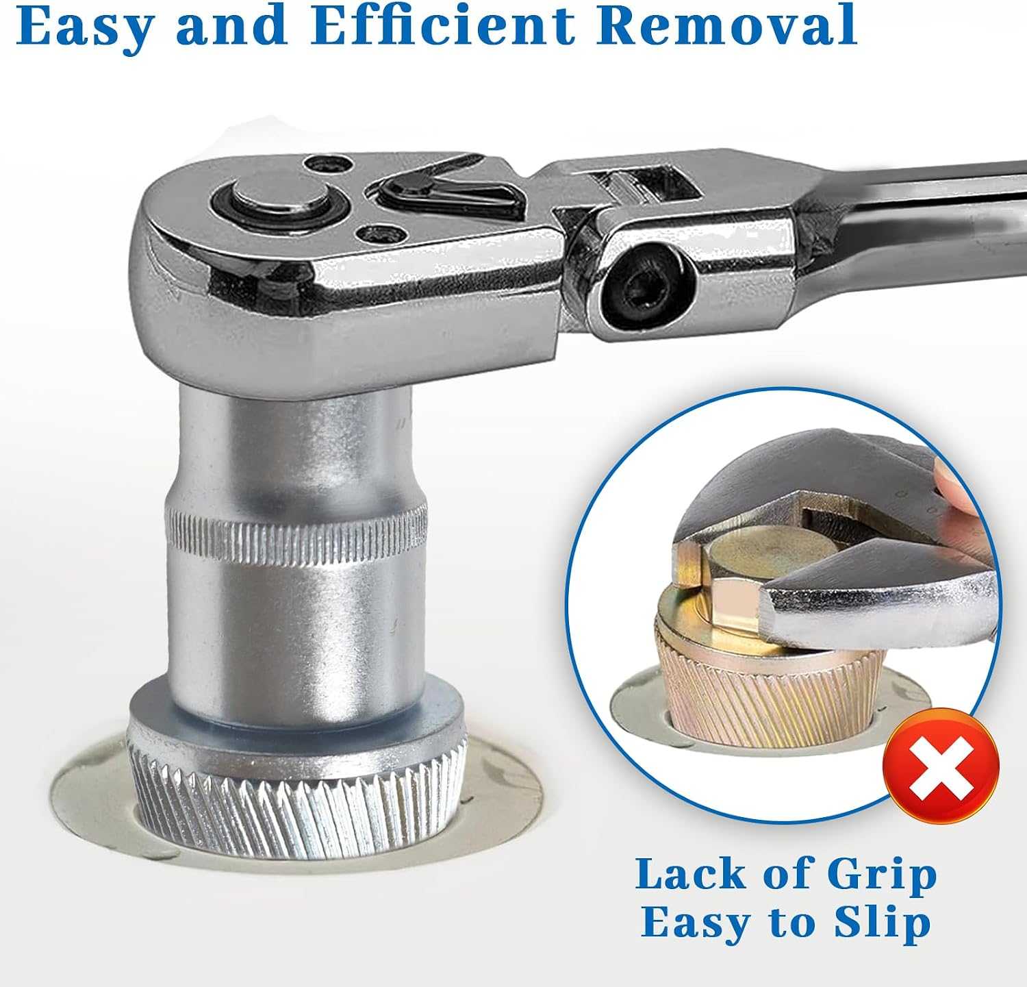 1.5" Tub Drain Extractor Removes Stubborn, Rusted and Broken Drains | Heavy-Duty Remover Strong Grab Plumbing 1PACK M05255