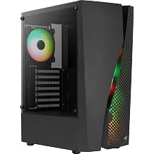 Aerocool WAVEBKV3, ATX PC Case, Tempered Glass, 4 x Fans RGB 12 cm, Black