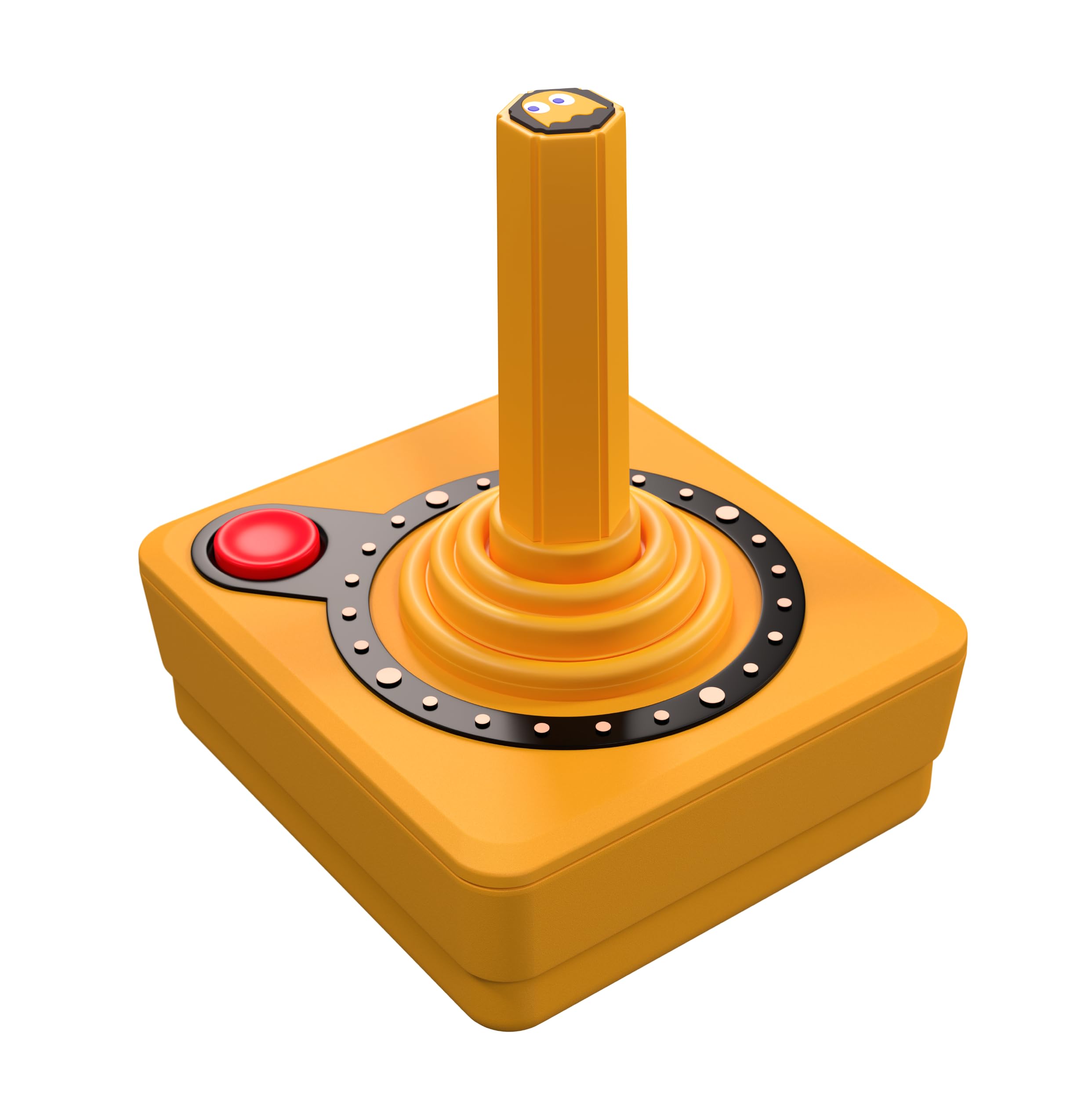 Pac- Man Atari CX40+ bezprzewodowy joystick - Clyde Edition - pomarańczowy