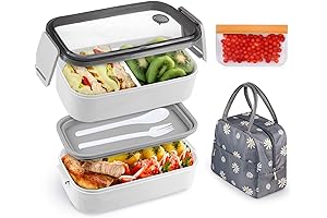 NatraProw Leakproof Bento Box for Adults with Lunch and Snack Bags