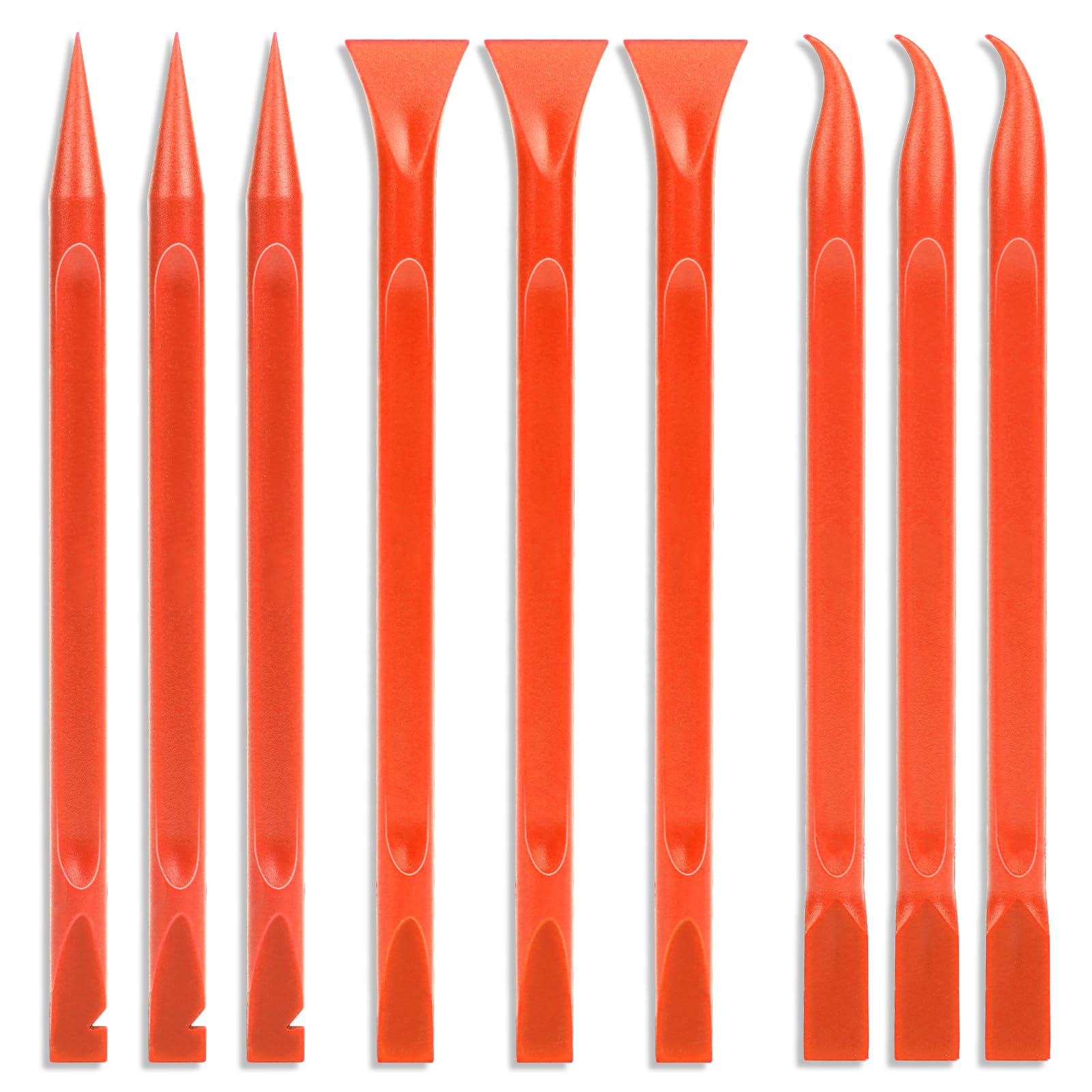Carbon Fiber Plastic Scraper, 9 PCS Small Scraper Tool Plastic Scraper Tool Multi-Purpose Scraper Pen-Shaped Scraper Tool Non-Scratch Cleaning Tool for Tight Spaces, Kitchen, Crevices, Food, Paint — Amazon image 8