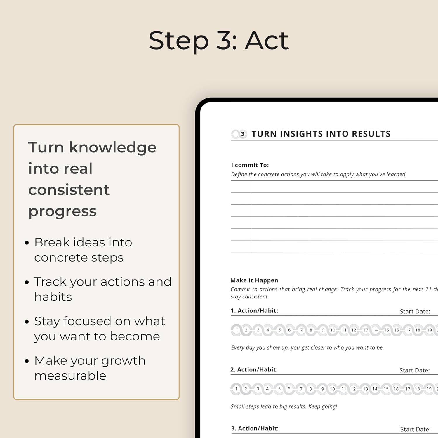 Mooz Impact Journal – Execution System for Entrepreneurs | Capture Insights, Reflect Clearly, Act Consistently | Premium Hardcover, 200 GSM Paper