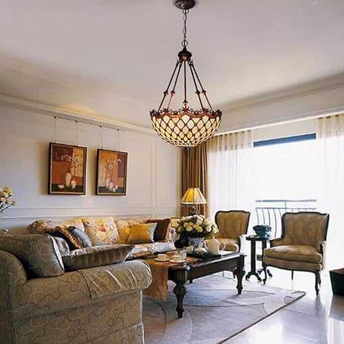 Miniatura 2 de Tiffany - Pantalla de repuesto para lámpara de cristal, accesorios para lámparas de mesa, lámpara de pie, lámpara de techo, lámpara colgante