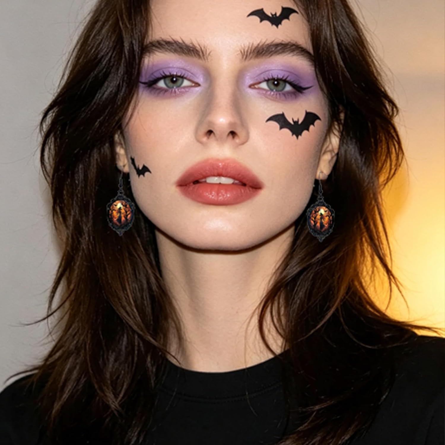 Gothic Necklace Earrings Set Halloween Jewelry for Women Vintage Victorian Witch Earrings Dark Punk Witchy Necklace Wicked Witch Costume Accessories Gothic Jewelry for Womens Halloween Costumes 2026