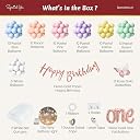 Special You 1st Birthday Decoration items for girl with Pastel Balloons, White Net Curtain for Decoration with Fairy light & One foil balloon, butterfly theme birthday decorations- 87 Items gallery image