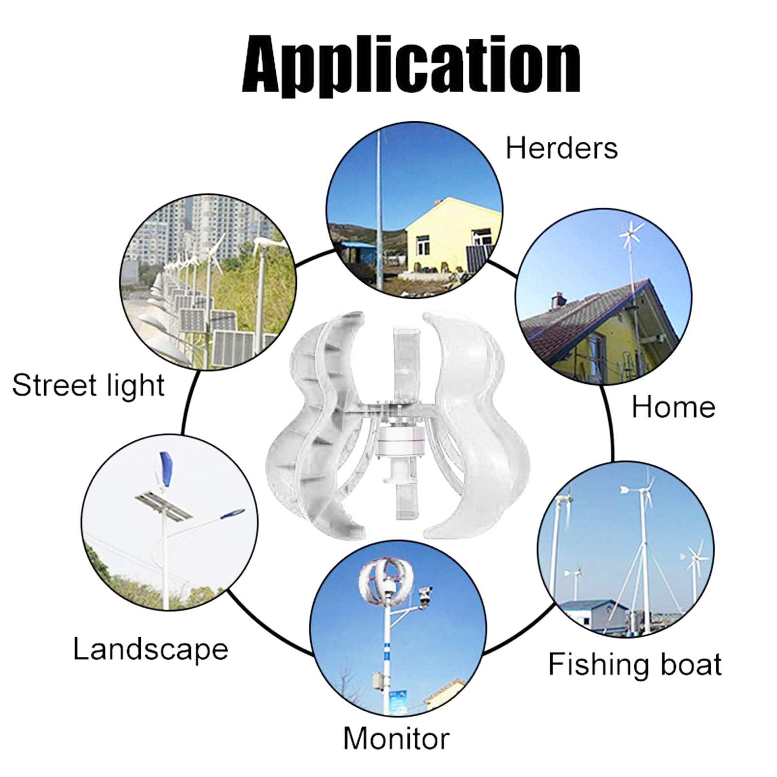 12000W kein Geräusch-vertikaler Windkraftanlagen-Generator, niedriger Wind-Start-Hauptwindkraftanlage, die Windkraftanlagen an den niedrigen Windgeschwindigkeiten startet (12V-48V)