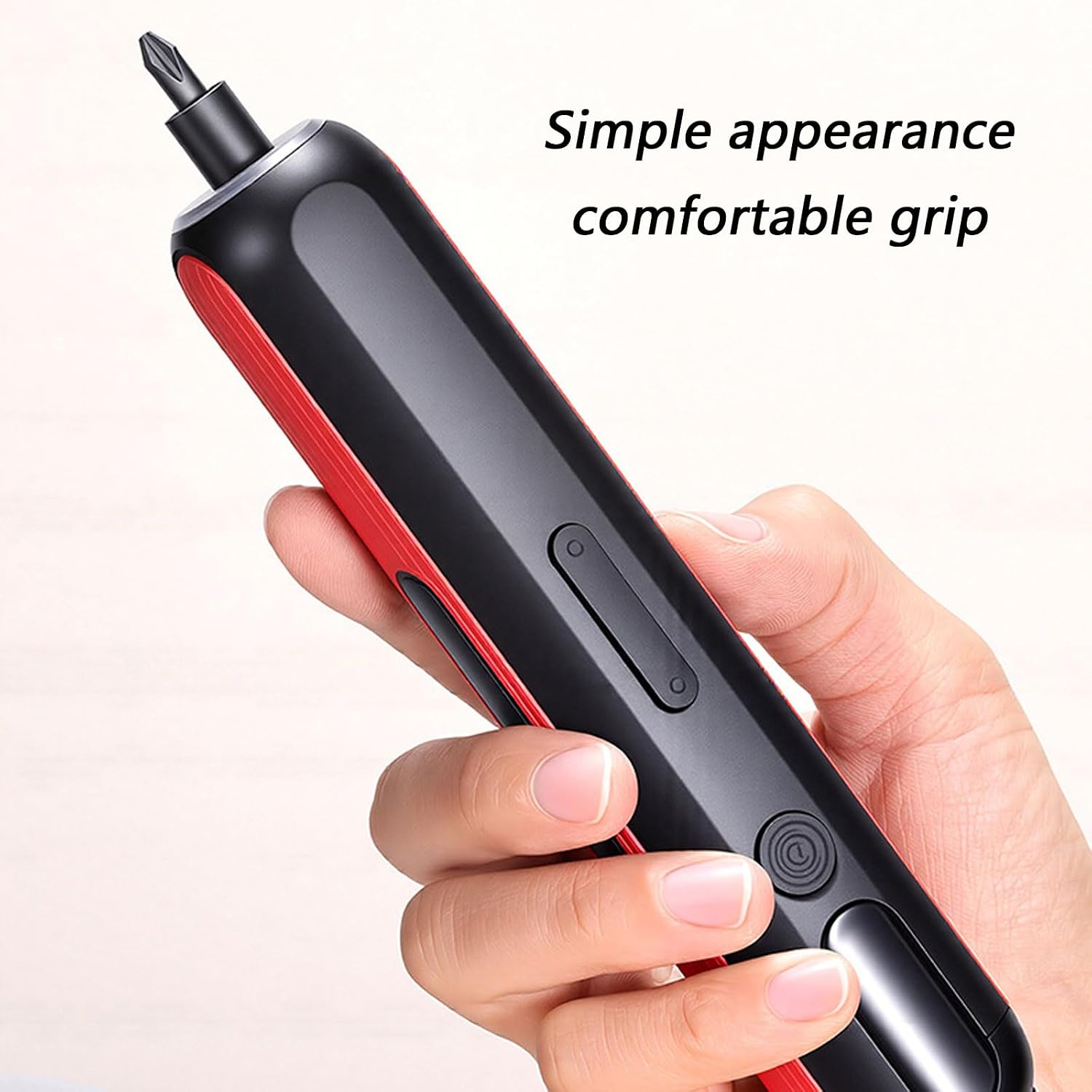 Practical 4V Cordless Screwdriver Includes 2000mAh Battery Ergonomic Handle for Furniture Assembly LED Light Screwdriver