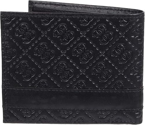 Miniatura 2 de Guess Mens Leather Slim Bifold Wallet BlackRed One Size Black, Black Extra Capacity, Black Rosete, Black Sereno, Black Tone, Black/Red, Black/White,