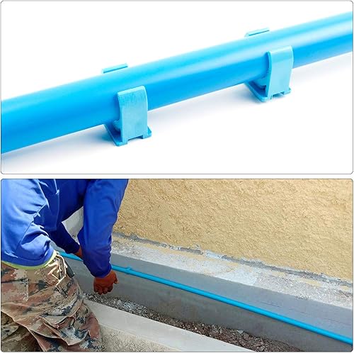 Miniatura 6 de uxcell Pinzas de abrazaderas de PVC para tubería de agua de 1.260 in, apto para bandejas de TV de 1.260 in1.26 pulgadas de diámetro exterior de 1.26