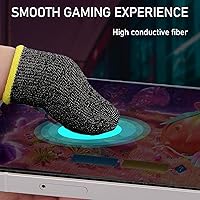 Vista 5 de Geyoga 40 fundas para dedos de juegos para pulgares, protector de dedos para juegos móviles (varios colores)