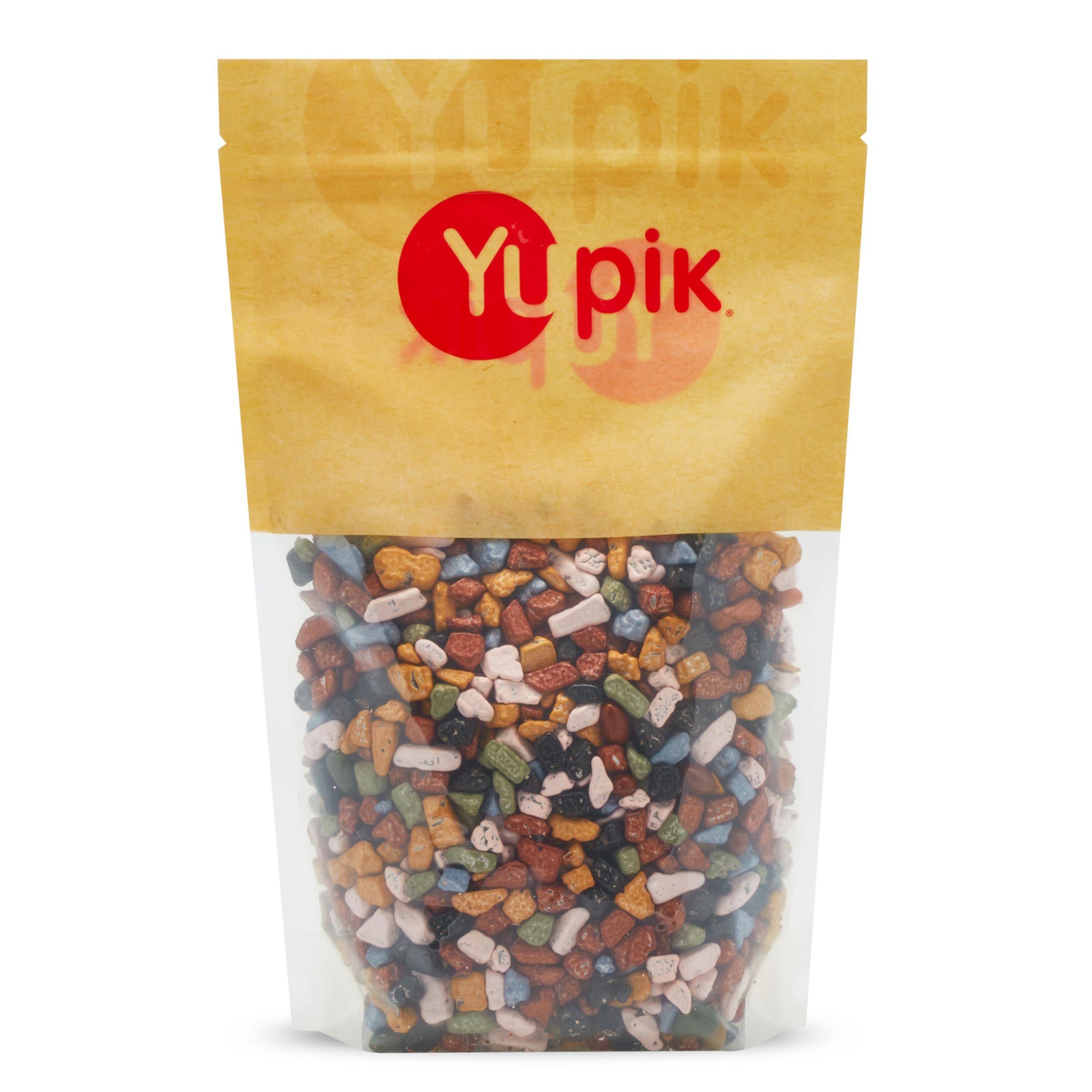 Yupik Kimmie Choco Rocks, 1 kg, Gluten-Free, Kosher, Rock-Shaped Candy, Milk Chocolate Flavor, Chocolate Candy, Fun Snacks, Ideal for Baking, Decorating & Topping