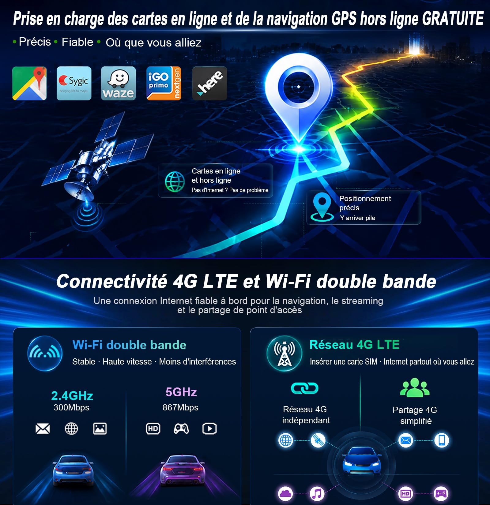8GO+128GO 8-Core Android 16 Autoradio Bluetooth pour VW T5 Caddy Sharan Polo 6R Tiguan Golf 5 6 Passat, 7" 2DIN DVD Radio IPS Écran Tactile GPS sans Fil CarPlay Android Auto Dab+ FM DSP WiFi 4G Canbus