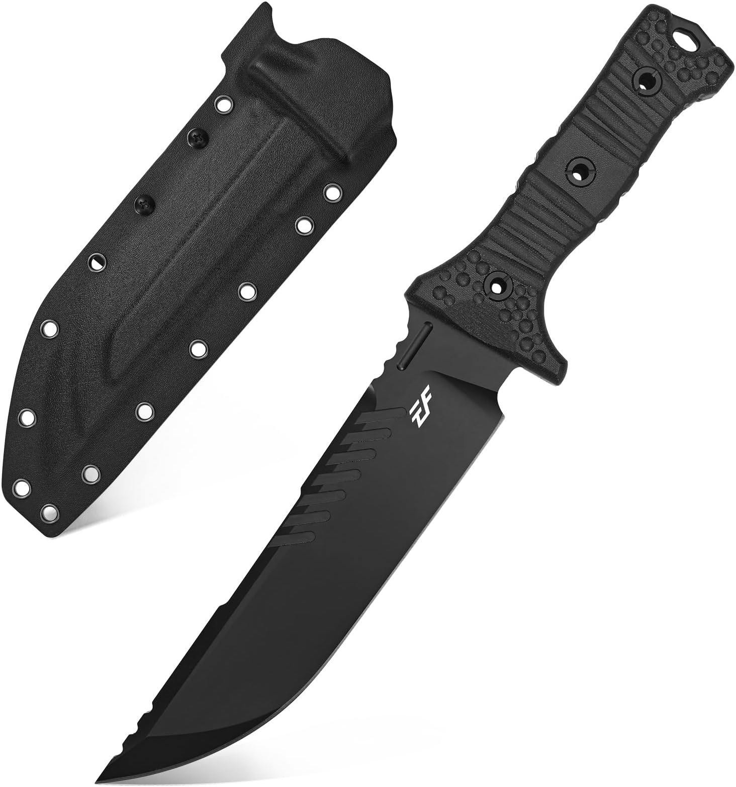 EF141 Fixed Blade Knife, AUS-10 Steel Blade,Micarta Handle Full Tang EDC Tool Straight Knife for Working Camping Survival