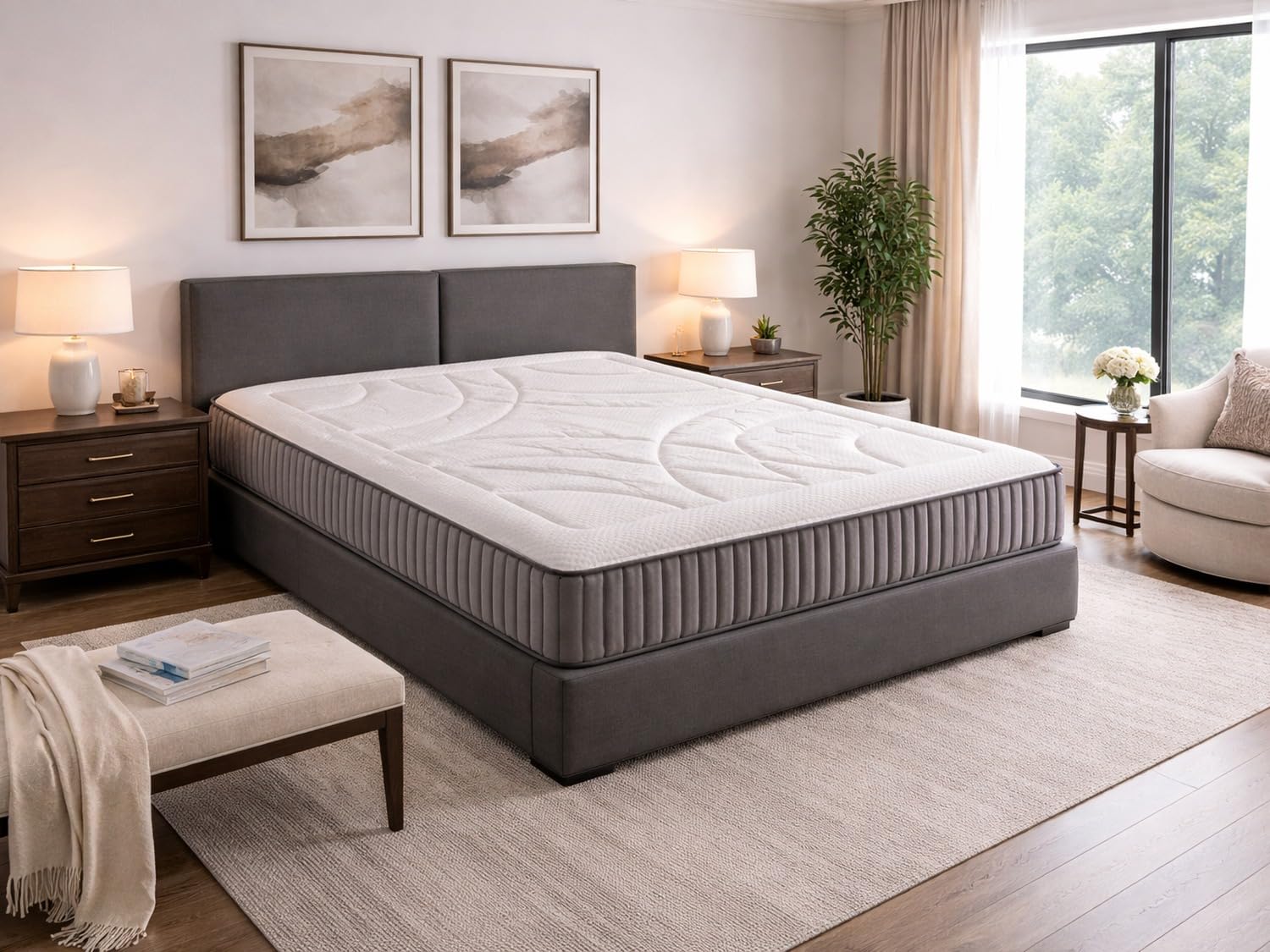 Matratze 80x180 Hera Spring - H3 - Höhe 20 cm Taschenfedern - viskoelastische Auf beender Seiten DORMISSIMO