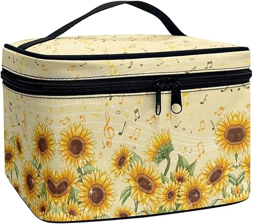 Vista 237 de doginthehole Bolsa de maquillaje, bolsa de cosméticos de viaje, bolsa de aseo portátil grande, organizador de accesorios para mujeres y niñas