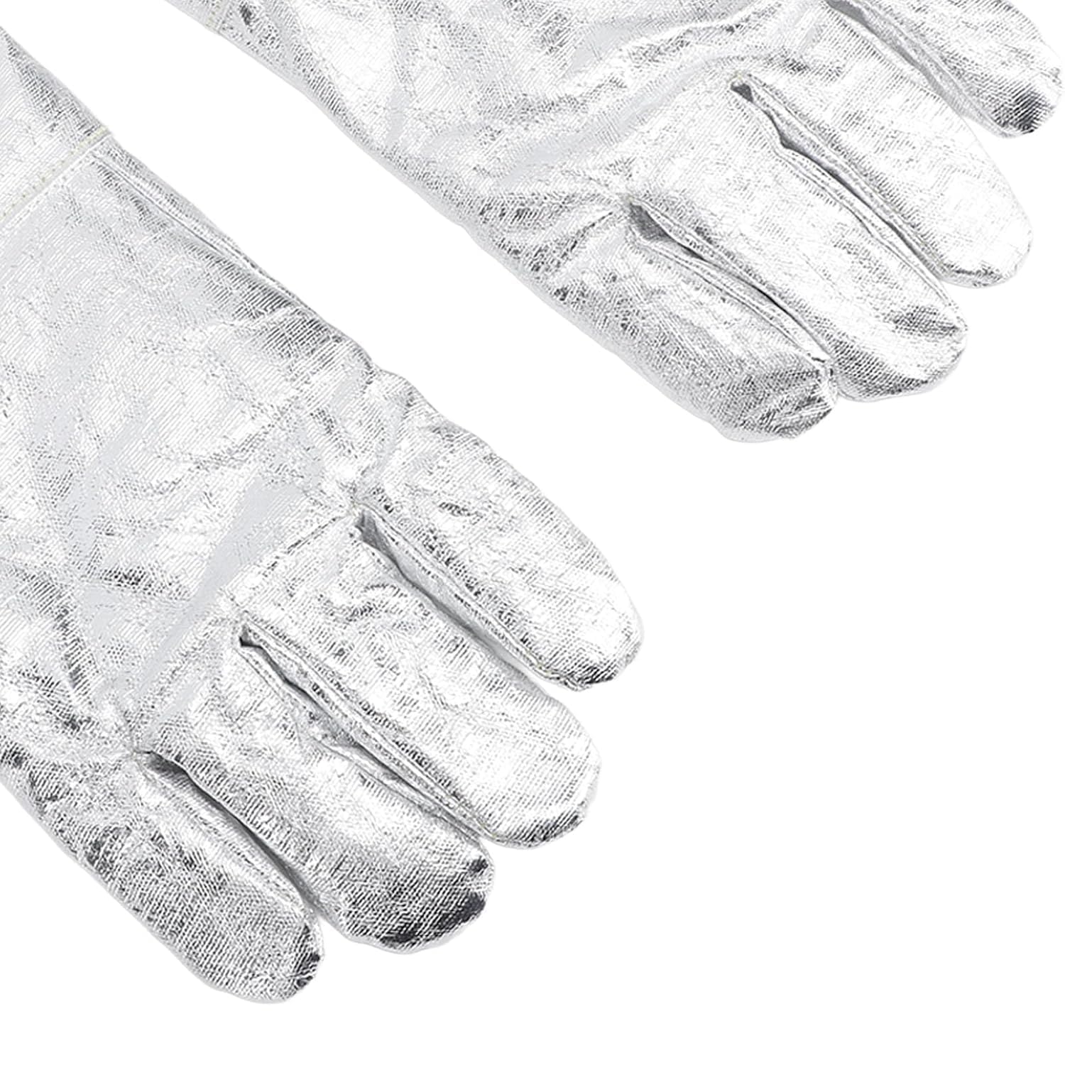 Guantes de Soldadura Aluminizados, Guantes Resistentes Al Calor, Guantes a Prueba de Fuego, Guantes de Trabajo de Seguridad para Fundición de Metales