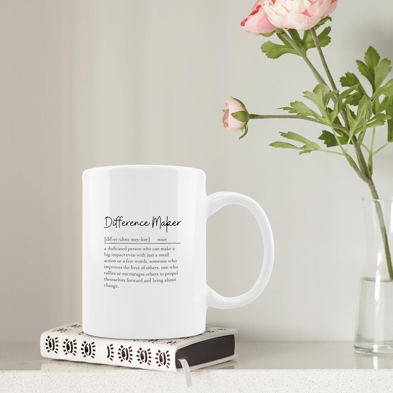 Difference Maker Coffee Mug Ceramic 11oz - Mentor Boss Coworker Teacher Appreciation Gifts, Thank You Gifts for Women, Different Maker Definition Coffee Cup - Image 5