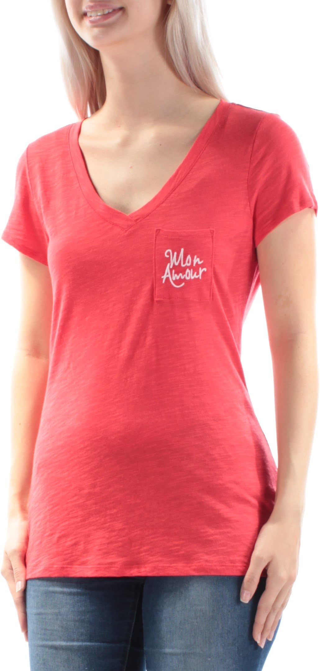 Maison Jules Womens Pocket Graphic T-Shirt